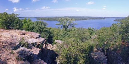 Mineral Wells, TX - View from the top of Penitentiary Hollow and Lake Mineral Wells at Mineral Wells State Park