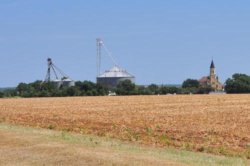 Rhineland TX Church & Grain Elevators