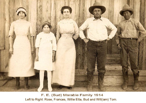 Post Texas - F.E. (Bud) Marable Family 1914