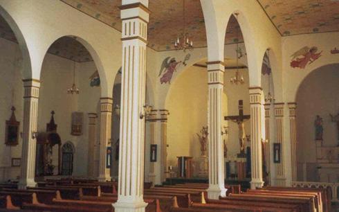 San Elizario chapel  interior,  San Elizario Texas